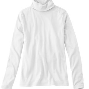L.L. Bean Pima Cotton Turtleneck white